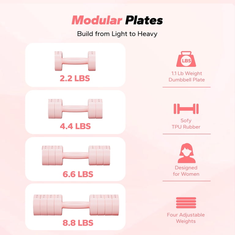 MERACH 4-in-1 Adjustable Dumbbell Set for Women photo 4