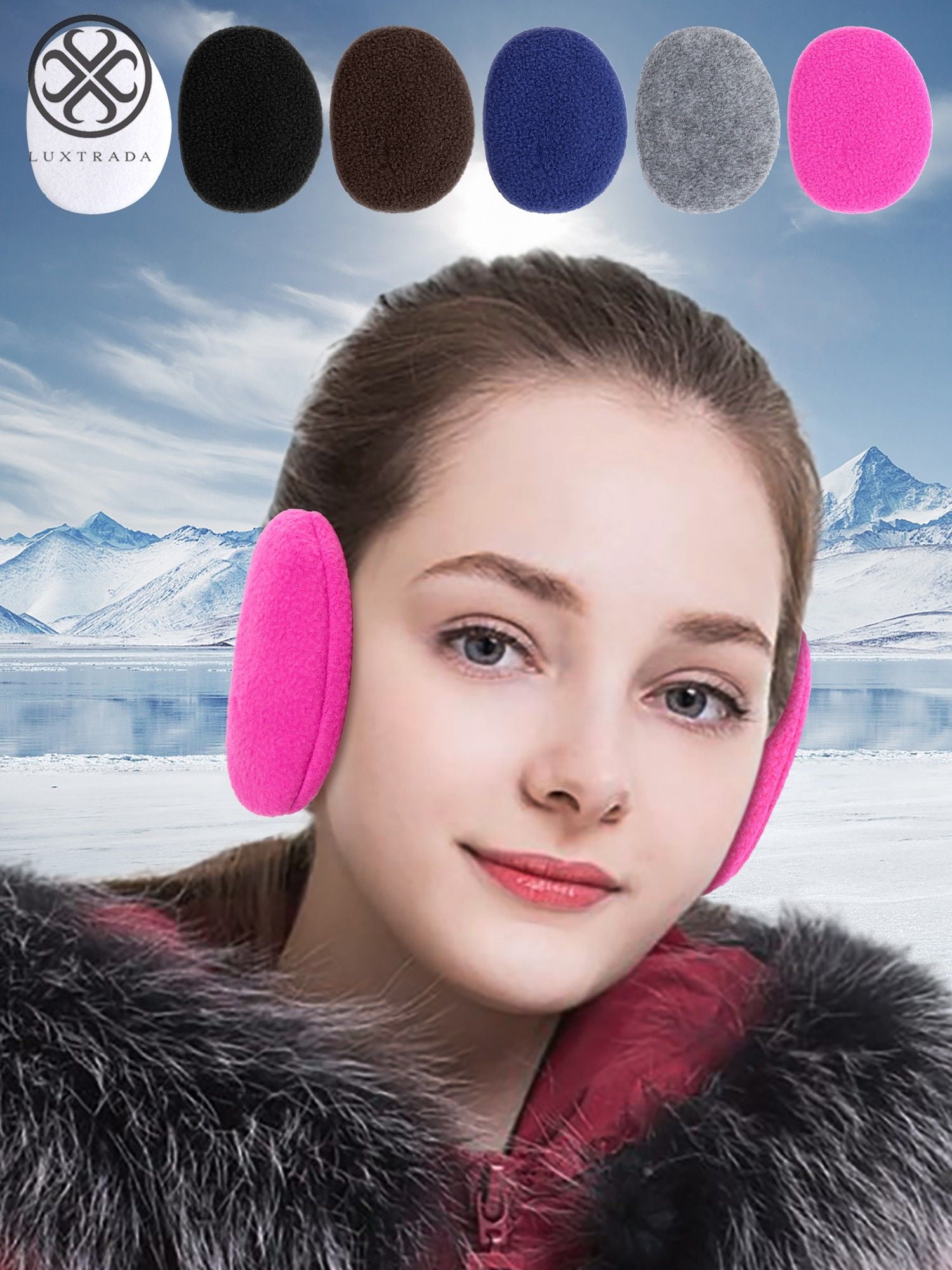Luxtrada Bandless Ear Warmers Earmuffs Warm Ear Covers Ear Muffs for