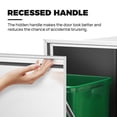 thumbnail image 5 of Wemily Built-in Single Outdoor Kitchen Trash Drawer 15.9" W X 17.9" H X 22.1" D Pull-Out Stainless Steel Outdoor Kitchen Cabinets, Outdoor Kitchen Trash Drawer Storage for Propane Tank or BBQ Island, 5 of 9