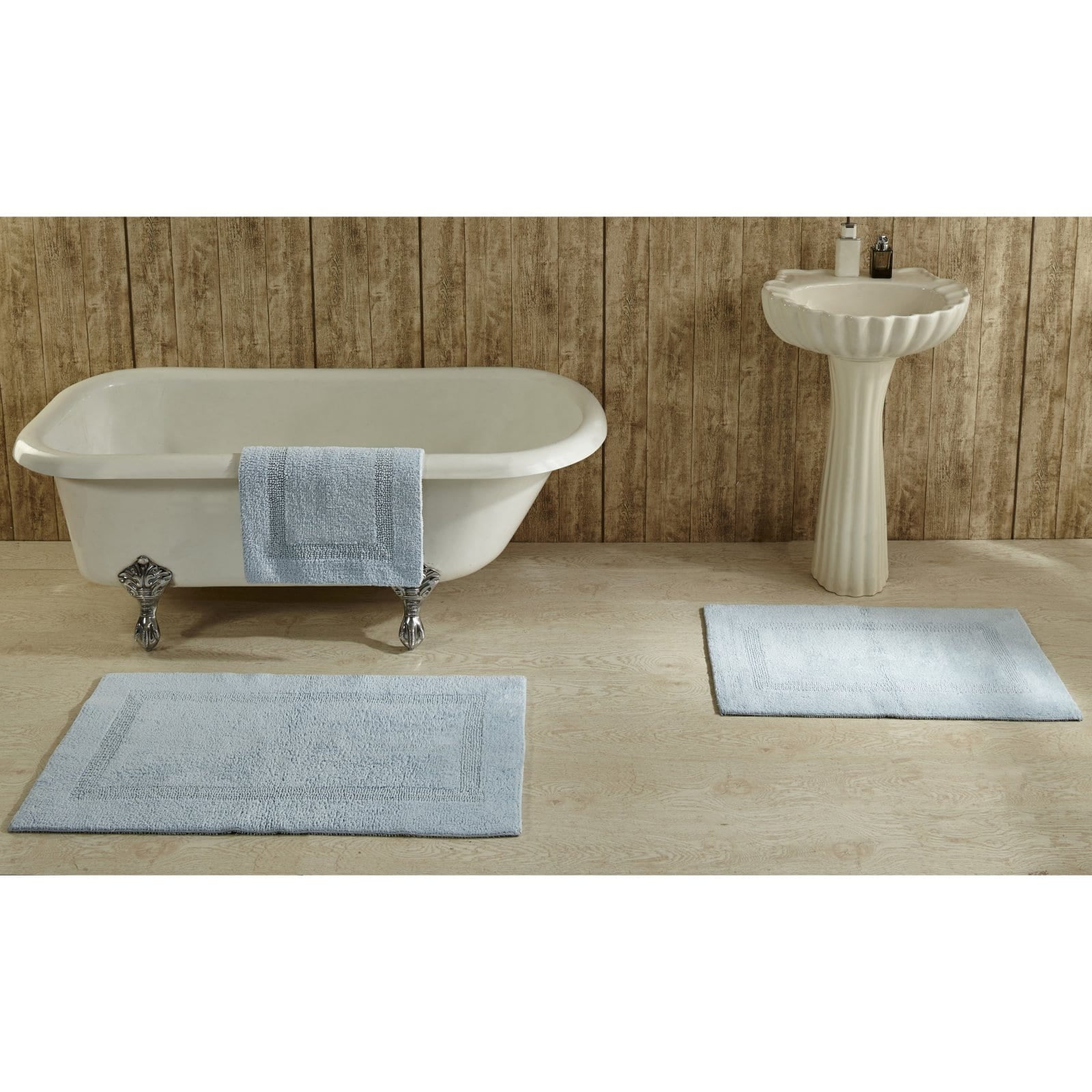 21x34 Textured Bath Mat Warm Brown - Casaluna™