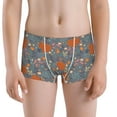 thumbnail image 5 of Yiaed Floral Squirrel Print Boys' Boxer Briefs Cotton Casual Stretch Comfort Boys Boxers - Kids Boxer Briefs Underwear for Boys (6-18)-Small, 5 of 5