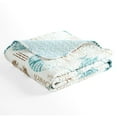 thumbnail image 3 of Lush Decor Harbor Life Coastal Reversible Throw, 60x50, Blue/Taupe, Single, 3 of 3