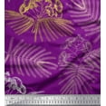 thumbnail image 1 of Soimoi Cotton Duck Fabric Leaves & Floral Flower Printed Craft Fabric by the Yard 42 Inch Wide, 1 of 1