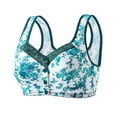 thumbnail image 2 of SROBPTY Womens Everyday Bras Casual Print Front Closure No Underwire Push Up Breathable Brassiere for Daily Wear, 2 of 4