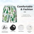 thumbnail image 5 of Fotbe Cactus Plants1 Men’s Swim Trunks Quick Dry Swim Shorts Board Shorts with Mesh Lining-Small, 5 of 9