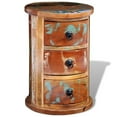 thumbnail image 1 of vidaXL Reclaimed Cabinet with 3 Drawers Solid Wood, 1 of 5
