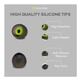 thumbnail image 2 of Auriculares Knox Gear de silicona de 4 mm de diámetro, color negro, 3 pares, 2 of 9