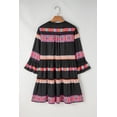 thumbnail image 4 of FOLUNSI Robe Élégante à Col en V avec Accents de Boutons et Manches Évasées, 4 of 8