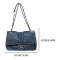 thumbnail image 4 of Bolso Cruzado Con Cadena para Mujer Gran Capacidad Exteriores (claro) Azul, 4 of 9