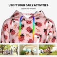 thumbnail image 4 of Cauagu Cute Ladybugs 1 for Women's Hooded Sweatshirts Pullover Hoodie for Women Fall Workout Sweat Long Sleeve Preppy Sweatshirts-Medium, 4 of 7