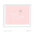 thumbnail image 1 of Beer & Wine Blush Pink and Gray Pop Fizz Clink Wedding Party Signs, 1 of 1