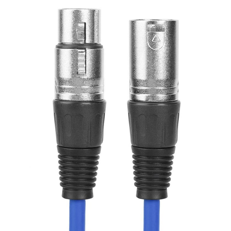 1m XLR 3Pin Cable Male to Female Shielded Microphone Wire Cord (Blue)