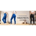 thumbnail image 5 of PUWEI Women's High Waisted Tummy Control Yoga Pants Stretchy Buttery Soft Daily Workout Leggings, 5 of 7