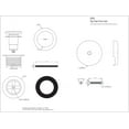thumbnail image 4 of Westbrass D93-07 Tip Toe Trim Set with Coarse Thread Strainer - Satin Nickel, 4 of 4