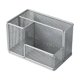thumbnail image 2 of Organizador de artículos de oficina de gran capacidad | Cesta de almacenamiento de escritorio para oficina y estudio | Portalápices de metal con malla transpirable y compartimento, 2 of 6