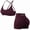 Blackberry Leopard, variant on Women's 2 Piece Workout Set, Seamless Padded Halter Sports Bra and High Waisted Biker Shorts