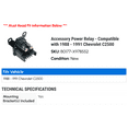 thumbnail image 2 of Accessory Power Relay - Compatible with 1988 - 1991 Chevy C2500 1989 1990, 2 of 2