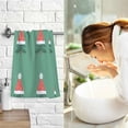 thumbnail image 7 of Yayeee 100% Cotton Hand Towels for Bathroom 16" x 28" Soft Absorbent Kitchen Towel, Christmas Trees, 7 of 7