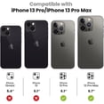 thumbnail image 2 of Iphone 13 Pro - Iphone 13 Pro Max Camera Lens Protector, Tempered Glass Camera Cover Screen Protector Accessories, Aluminum Alloy Metal, Case Friendly, 2 of 5