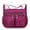 065-Purple, variant on Women's Nylon Shoulder Travel Bag, Black