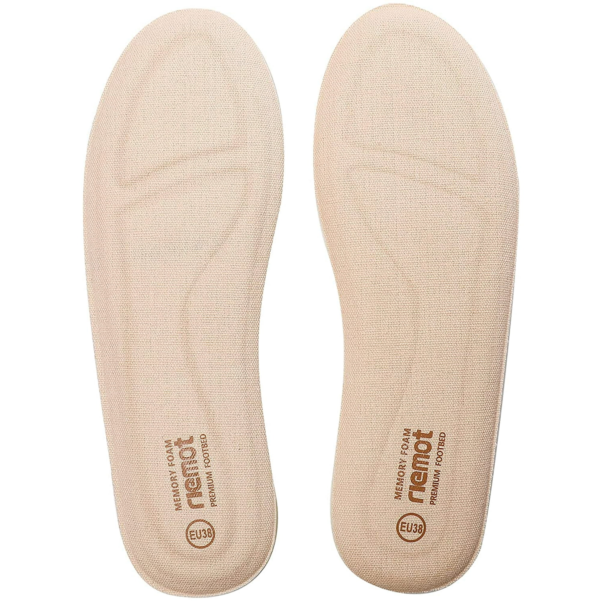 ZMLEVE Memory Foam Insoles for Women Comfort Cushioning Shoe Inserts Super Soft Replacement Innersoles for Sneakers Slippers Boots Breathable Full Length Shoe Insoles Beige EU 40.5 Walmart