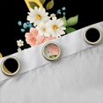 thumbnail image 4 of Homewish Initial J Letter Blackout Curtains Set of 2 (52x84 Each), Butterfly Rose Floral Window Curtains, Black Gold Sequin Print Curtains and Drapes, Curtains Blackout Home Decor, 4 of 6