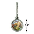 thumbnail image 4 of Dinosaurs Jurassic Collage T-Rex Stegasaurus Antiqued Charm Clothes Purse Suitcase Backpack Zipper Pull Aid, 4 of 5