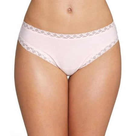 

Natori Womens Bliss Cotton Cheeky Thong Style-750058