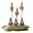 thumbnail image 4 of Homestyles Classic Old World Garden Gnome 6"H Shelf Sitter Assortment (1 each of 6 Styles) with Removable 8" Metal Garden Stake, 4 of 4
