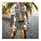 thumbnail image 1 of Conjunto De Camisa Y Pantalones Cortos Con Estampado Hawaian, 1 of 1