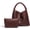 Dark Brown, variant on Woven Leather Tote Bag for Women Woven Bag Top-handle Shoulder Bag Hobo Bag Crossbody Handbag Women