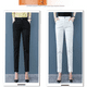 thumbnail image 3 of Pantalones de trabajo profesionales de 9 puntos para mujer, ropa formal de primavera y otoño, pantalones occidentales de cintura alta, rectos, cilíndricos, adelgazantes y de pie pequeño, 3 of 4