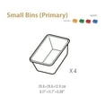 thumbnail image 5 of UNiPLAY Small Stackable Storage Bins for Closet Organizers, Food Organizer Bins, Pantry Storage and Toy Storage Organizer, Primary (4-Pack), 5 of 7