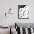 thumbnail image 2 of Stupell Industries Mother Nursing Child Portrait Minimal Black White Novelty Painting Unframed Art Print Wall Art, 10 x 15, 2 of 6