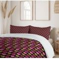thumbnail image 6 of Ambesonne Valentine's Day Duvet Cover Sets, Dots and Hearts, 2-Queen, Ruby Pink, 6 of 7