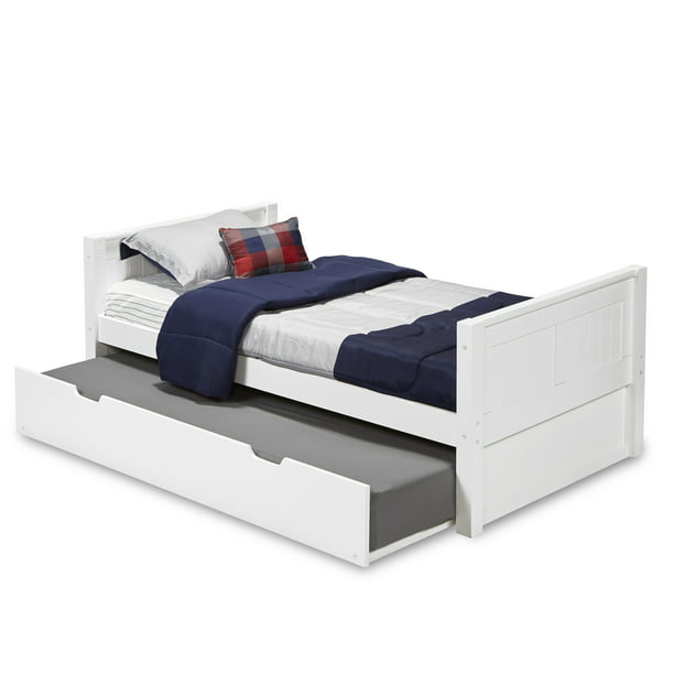 Camaflexi Twin Size Platform Bed With, How To Build A Twin Platform Bed With Trundle