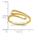 thumbnail image 4 of Auriga Fine Jewelry 14K Yellow Gold Swirl Ring for Women Size 7, 4 of 6