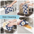 thumbnail image 2 of Yayeee 6 Pack Kitchen Dish Cloths Set for Washing Soft Drying Absorbent Microfiber Towels, Retro Daisy Pattern, 2 of 9