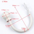 thumbnail image 2 of AMERTEER 2 Pcs Crochets en Forme de U pour Rideaux, Attaches Murales, Traitement de Fenêtre Robuste pour Accessoires de Maison, 2 of 9