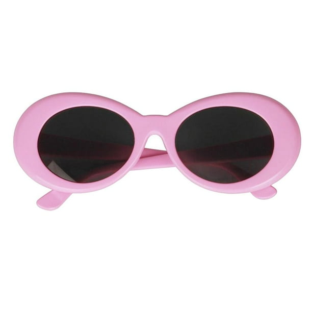 Gafas de sol con lentes ovaladas, estilo retro, atrevido y moderno, montura gruesa, estilo vintage de los años 80. B 3