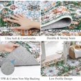 thumbnail image 4 of Findosom 2'x10' Hallway Runner Rug Washable Vintage Kitchen Laundry Runner with Non Slip Backing Farmhouse Entryway Living Room Floor Mat Stain Resistant Runner Carpet Green, 4 of 5