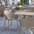thumbnail image 4 of Compamia Sky Pro Stacking Dining Chair Taupe, 4 of 10