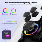 EUROA Phone Controller for iPhone/Android/Switch 2/1/OLED, Mobile Gaming Controller with Hall Effect Joysticks&Triggers, Programmable,Turbo & RGB Light