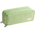 thumbnail image 1 of Large Capacity Pencil Case,Special Pencil Pouch,3 Compartment Canvas Pencil Pouch, Multi Pocket Pen Organizer Bag,Portable Zipper Stationery Storage Case,Classroom Must Haves,Office Supplies, 1 of 1