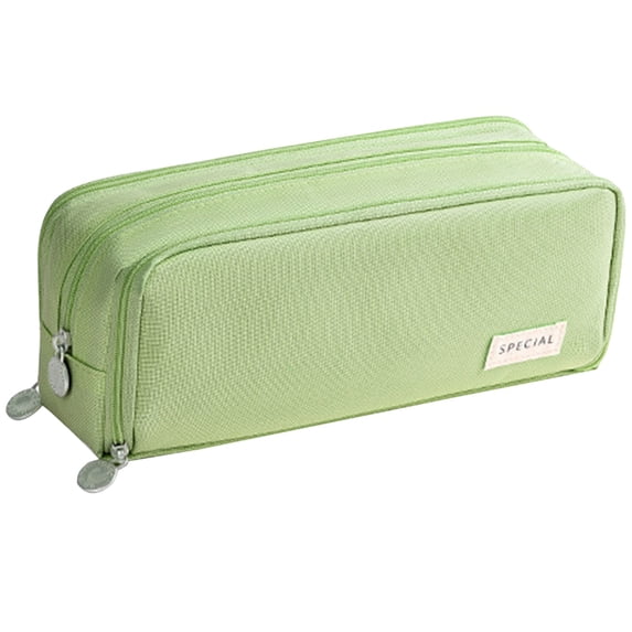 Large Capacity Pencil Case,Special Pencil Pouch,3 Compartment Canvas Pencil Pouch, Multi Pocket Pen Organizer Bag,Portable Zipper Stationery Storage Case,Classroom Must Haves,Office Supplies