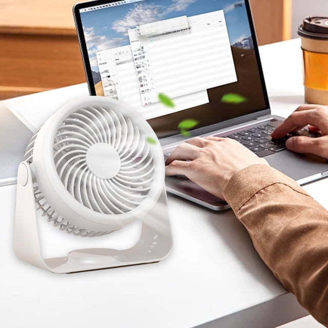 Ganfancp Ventilador Circulador de Pared de Sobremesa con Carga Usb Silencioso con Pantalla Digital de Sobremesa para Cocina Al Aire Libre Rebajas Flash Deals 1*Ventilador,1*Cable de Carga,1*Manual
