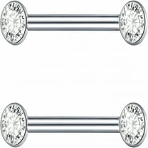 DESIGNICE 14G Titanium Internally Threaded Nipple Rings Gold Nipple Piercing Jewelry for Women