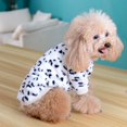 thumbnail image 2 of Fleece Hoodies Jacket Coat Winter Dot Striped Soft Sweatshirt For Chihuahua Small Dogs, 2 of 5