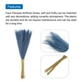 thumbnail image 4 of Uxcell 35Pcs Faux Pampas Grass 21" Fake Pampas for Wedding Decoration Blue, 4 of 4