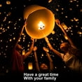 thumbnail image 4 of Biodegradable Chinese Lanterns 20 Pack, Eco-Friendly Wishing Lantern, 4 of 7